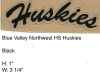 Blue Valley Northwest Huskies black